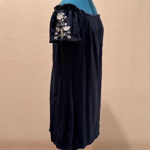 ABERCROMBIE & FITCH Off The Shoulder, Embroidered Boho Tunic Dress Cover-up, S - Picture 1 of 5